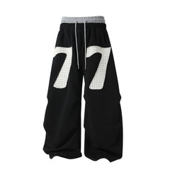 CapCabin 77 Patchwork Wide-Leg Sweatpants
