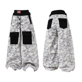 CapCabin Camo Patchwork Cargo Curved Pants