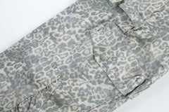 CapCabin Leopard Utility Wide-Leg Pants