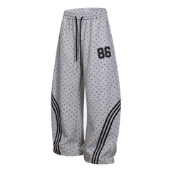 CapCabin Polka Dot Wide-Leg Sweatpants