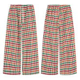 CapCabin Vintage Plaid Wide-Leg Pants