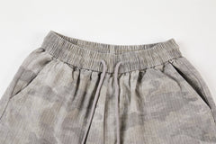 CapCabin Washed Camo Wide-Leg Pants