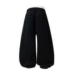 CapCabin Barcode Graphic Wide-Leg Pants