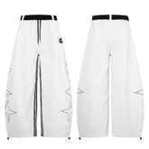 CapCabin “Starline Wide-Leg Track Pants”