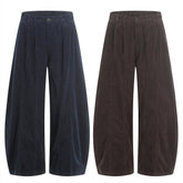 CapCabin Wide-Leg Corduroy Pants