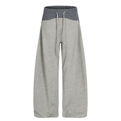 CapCabin Layered Waist Wide-Leg Mesh Pants