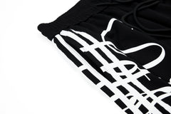 CapCabin Script Stripe Wide-Leg Sweatpants