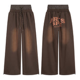 CapCabin Vintage Fade Wide-Leg Sweatpants