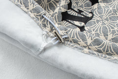 CapCabin All-Over Pattern Graphic Wide-Leg Pants