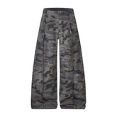 CapCabin Dark Camo Wide-Leg Pants