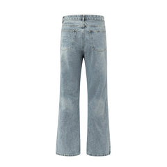 WELLDONE Washed Straight-Leg Jeans