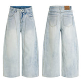 CapCabin Vintage Wide-Leg Washed Jeans