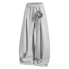CapCabin Script Wide-Leg Sweatpants
