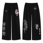 CapCabin Gothic Cross Graphic Sweatpants