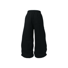 CapCabin Fleece-Lined Glitter Star Wide-Leg Sweatpants