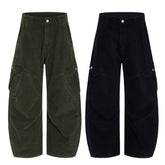 CapCabin Corduroy Utility Wide-Leg Pants