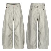 CapCabin Vintage Stripe Barrel Trousers