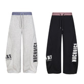 CapCabin Double-Waist Checkered Print Track Pants