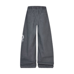 CapCabin ROD Graphic Wide-Leg Pants