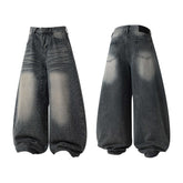 CapCabin Starfade Wide-Leg Denim Pants