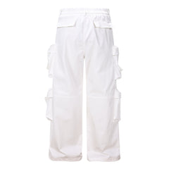 CapCabin Graphic Cargo Wide-Leg Pants