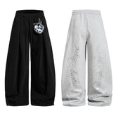 CapCabin Script Wide-Leg Sweatpants