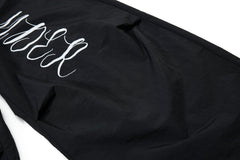CapCabin Retro Script Wide-Leg Track Pants