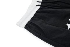 CapCabin Retro Script Wide-Leg Track Pants