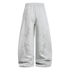 CapCabin Script Wide-Leg Sweatpants