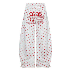 CapCabin Star Print Wide-Leg Pants