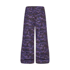 CapCabin Pink Camo Wide-Leg Pants