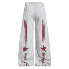 CapCabin Vintage Star Wide-Leg Sweatpants