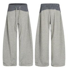 CapCabin Layered Waist Wide-Leg Mesh Pants