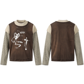 CapCabin Layered Long Sleeve Graphic T-Shirt