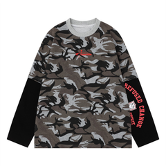 CapCabin Layered Camo Long Sleeve Tee