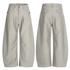 CapCabin Wide-Leg Tailored Pants
