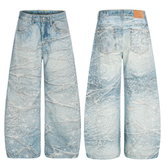 CapCabin Ice Web Wide-Leg Jeans