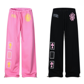 CapCabin Graphic Wide-Leg Sweatpants