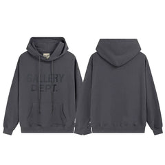 Gallery Dept Tonal Logo Charcoal Hoodie