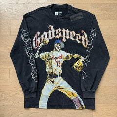 GodSpeed Skeleton Baseball Graphic Long Sleeve T-Shirt