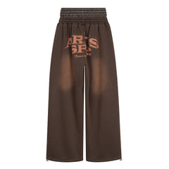 CapCabin Vintage Fade Wide-Leg Sweatpants