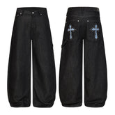 CapCabin Cross Pocket Wide-Leg Jeans