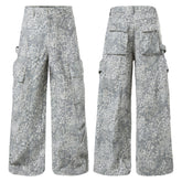 CapCabin Leopard Utility Wide-Leg Pants