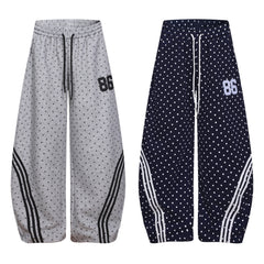 CapCabin Polka Dot Wide-Leg Sweatpants