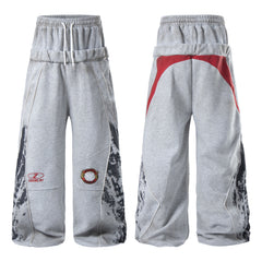 CapCabin Tech Panel Wide-Leg Sweatpants