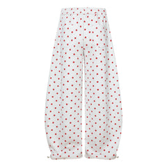 CapCabin Star Print Wide-Leg Pants