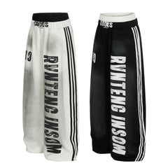 CapCabin Bold Letter Stripe Track Pants