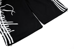 CapCabin Script Stripe Wide-Leg Sweatpants