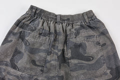 CapCabin Dark Camo Wide-Leg Pants
