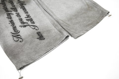 CapCabin Cross Script Wide-Leg Sweatpants